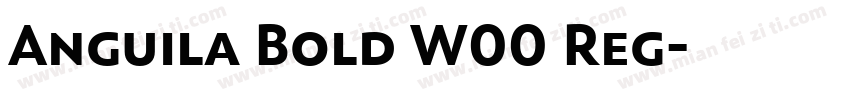 Anguila Bold W00 Reg字体转换